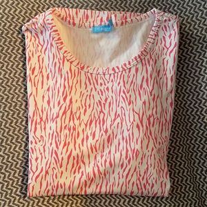 J. McLaughlin pink and white pattern size: M